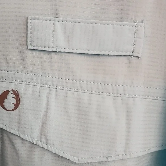 NWT American Outdoorsman Blue Short Sleeve Men's Shirt - Picture 3 of 14